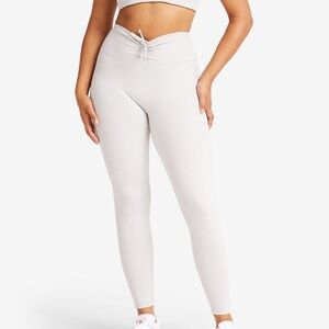 Serenity Drawstring Scrunch Leggings Light Gray